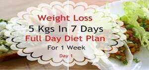 weight loss diet plan