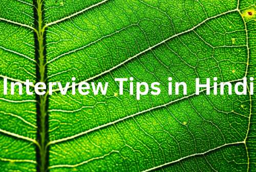 interview tips in hindi